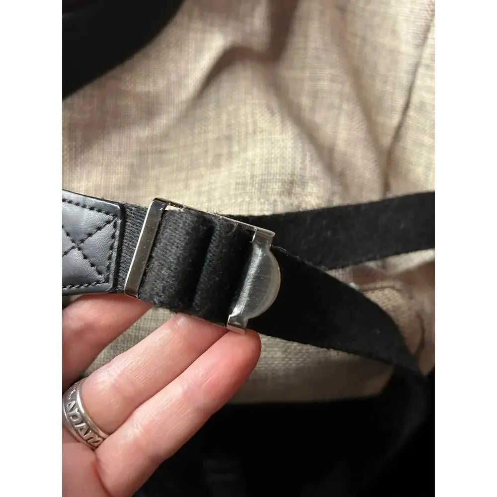STATE Bags Roll Top Backpack – Gray with Leather Trim Map Print Lining